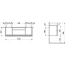 Тумба под раковину LAUFEN CASE 120 см, глянцевый белый 4.0130.1.075.475.1+1170.4